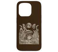 Custodia per iPhone 15 Pro Whimsy Goth Fairycore Witchy Frog Mushroom Moon Vintage