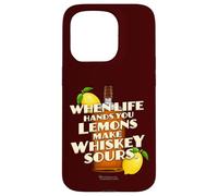 Custodia per iPhone 15 Pro Whiskey Quote When Life Hands You Lemons Whiskey