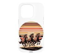Custodia per iPhone 15 Pro Wild Horses Running Free Equestrian Horse Lover