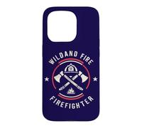 Custodia per iPhone 15 Pro Wildland - Emblema antincendio con citazione Wiland Fire fighter