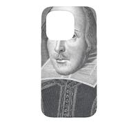 Custodia per iPhone 15 Pro William Shakespeare Ritratto Teatro Scrittore Storico