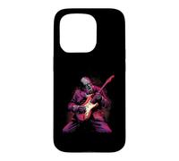 Custodia per iPhone 15 Pro Winston Churchill Zombie Undead che suona la chitarra WW2 Storia
