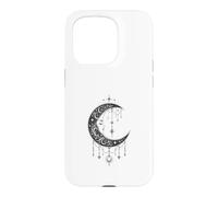 Custodia per iPhone 15 Pro Witchy Crescent Moon Gothic Celestial Lunar Design