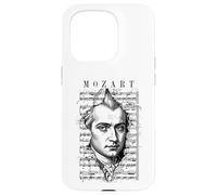 Custodia per iPhone 15 Pro Wolfgang Amadeus Mozart Spartito Classico Note Vintage