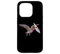 Custodia per iPhone 15 Pro Womens Girls Sugar Skull Muertos Pterodactyl Pterosaur Lover