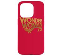 Custodia per iPhone 15 Pro Wonder Woman 75th Anniversary Gold Logo