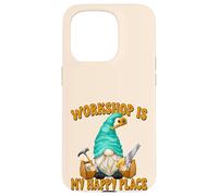 Custodia per iPhone 15 Pro Woodworker Funny Saying Woodworking Gnome For Carpenters