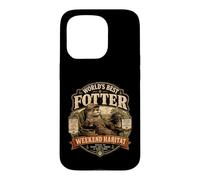 Custodia per iPhone 15 Pro Worlds Best Fotter Funny Lontra Backyard Dad Weekend Habitat