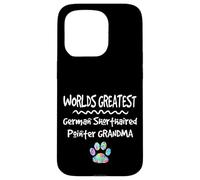 Custodia per iPhone 15 Pro Worlds Greatest Tedesco Capelli Corti Puntatore Nonna Cane Zampa