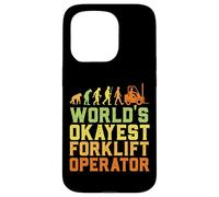 Custodia per iPhone 15 Pro World's Okayest Certified Forklift Operator Evolution