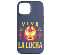 Custodia per iPhone 15 Pro Wrestler Citazione Viva La Lucha Libre Wrestling messicano