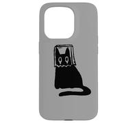 Custodia per iPhone 15 Pro Y2K 90s - Gatto che si vergogna Tomcat in sacco maschera
