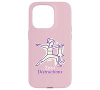 Custodia per iPhone 15 Pro Yoga Pose Cat Lover Illustration | Zero Distractions