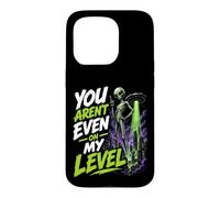 Custodia per iPhone 15 Pro You are 't even on my level divertente alieno UFO Graphic