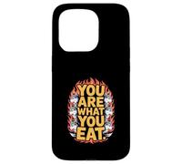 Custodia per iPhone 15 Pro You Are What You Eat Funny Daying Wolf Flames