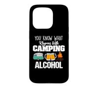 Custodia per iPhone 15 Pro You Know What Rhymes With Camping Alcohol Lover