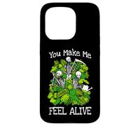 Custodia per iPhone 15 Pro You Make Me Feel Alive Plant Lover Scheletro Giardiniere gotico