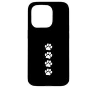 Custodia per iPhone 15 Pro Zampa di gatto Stampe Step Animal Footsteps