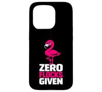 Custodia per iPhone 15 Pro Zero Flocks Given fenicottero umorismo sarcastico