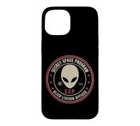 Custodia per iPhone 15 Programma spaziale segreto/Ufficiale di collegamento con gli alieni Insignia