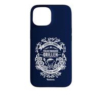Custodia per iPhone 15 Project Manager Grill Distressed Look