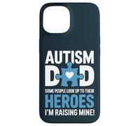 Custodia per iPhone 15 Proud Autism Dad - Raising My Hero Awareness Father Papa