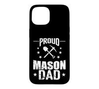 Custodia per iPhone 15 Proud Mason Dad Edilizia Padre Massoneria
