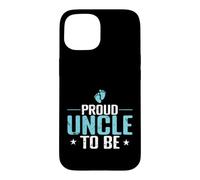 Custodia per iPhone 15 Proud Uncle To Be Baby Annuncio