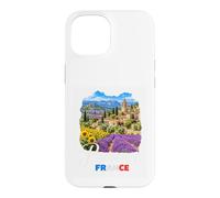 Custodia per iPhone 15 Provenza Francia Campi di lavanda Vacanze di viaggio