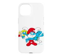 Custodia per iPhone 15 Puffi Grande Papà Puffetta Brainy Cartoon 80s 90s Retro Pose