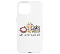 Custodia per iPhone 15 Può succedere molto in 3 giorni Reto Vintage Floral Easter Day