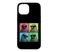 Custodia per iPhone 15 Quaker Parrot Pop Art Divertente Monaco Parrocchetto Amante Photo Booth