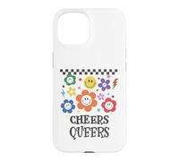 Custodia per iPhone 15 Queer Pride Cheers Queers Gay Pride Flag LGBT Lesbian LGBTQ