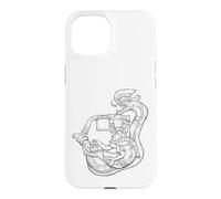 Custodia per iPhone 15 Quetzalcoatl. Serpente piumato. Olmeco. Mesoamericano. Messico