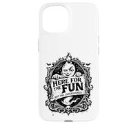 Custodia per iPhone 15 Qui Per Divertimento Non Le Conseguenze Vintage Gothic