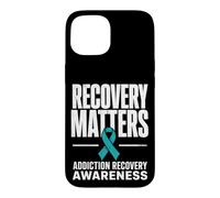 Custodia per iPhone 15 Recovery Matters Drug Alcol Addiction Awareness Teal