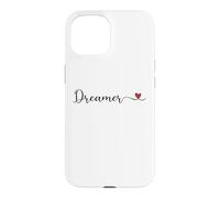 Custodia per iPhone 15 Regalo tipografico a forma di cuore sognatore