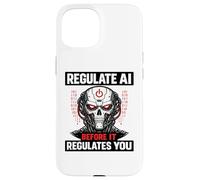 Custodia per iPhone 15 Regola l'IA prima che regoli il tuo teschio robot