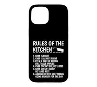 Custodia per iPhone 15 Regole divertenti dello chef di cucina umorismo