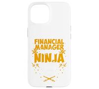 Custodia per iPhone 15 Responsabile finanziario di giorno Ninja di notte - Miglior uomo finanziario