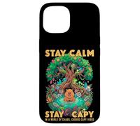 Custodia per iPhone 15 Resta Capy Capybara Zen Forest Nature Meditation