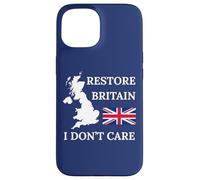 Custodia per iPhone 15 RESTORE BRITAIN NON MI CAUSA ORGOGLIO BRITANNICO REGNO UNITO