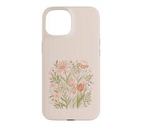 Custodia per iPhone 15 Retro Animal Print Wildflower Flowers Boho Floral Aesthetic