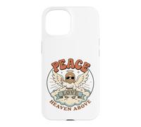 Custodia per iPhone 15 Retro Gesù Angelo Ali Groovy Christian