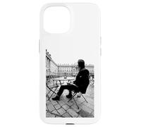 Custodia per iPhone 15 Richard Hawley in piedi al bordo del cielo di Andy Willsher