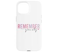 Custodia per iPhone 15 Ricorda la tua mentalità positiva motivazionale