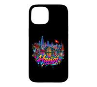 Custodia per iPhone 15 Ricordo dell'orizzonte della città di Hanoi - Graffiti