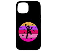 Custodia per iPhone 15 Rock Climber Girl - Scalatore da donna, stile retrò
