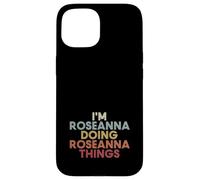 Custodia per iPhone 15 Roseanna Name Roseanna Personalized Name First Given