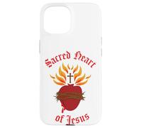 Custodia per iPhone 15 Sacro Cuore di Gesù Immagine